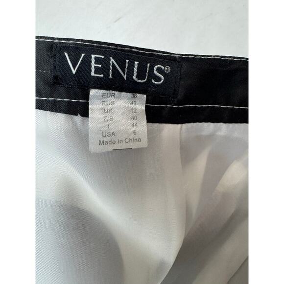 Whimsical Twee Polka Dot Full A-Line Maxi Skirt Black White Playful Venus Size 6 - Picture 9 of 9